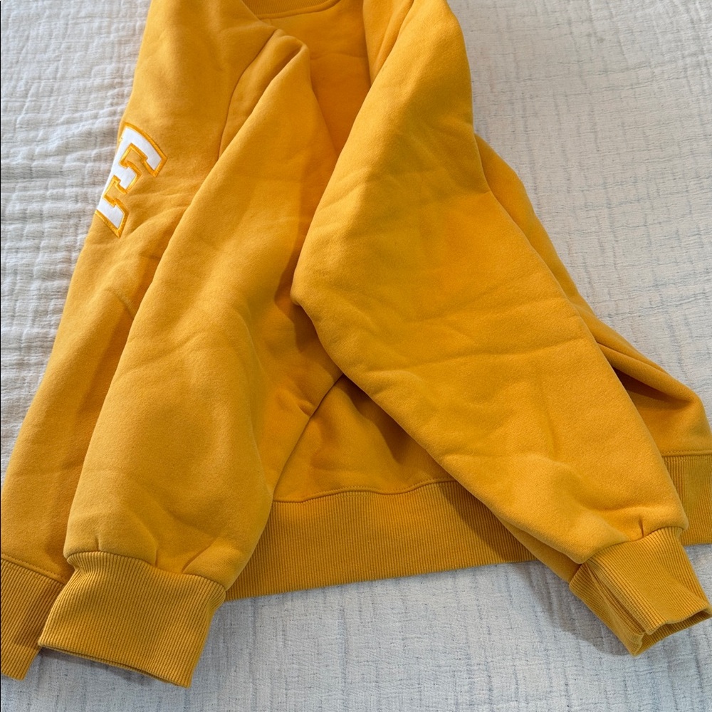 PARKE VARSITY MOCK NECK SWEATSHIRT NEW! Apricot/White NWT(in bag) L/XL - Picture 11 of 12
